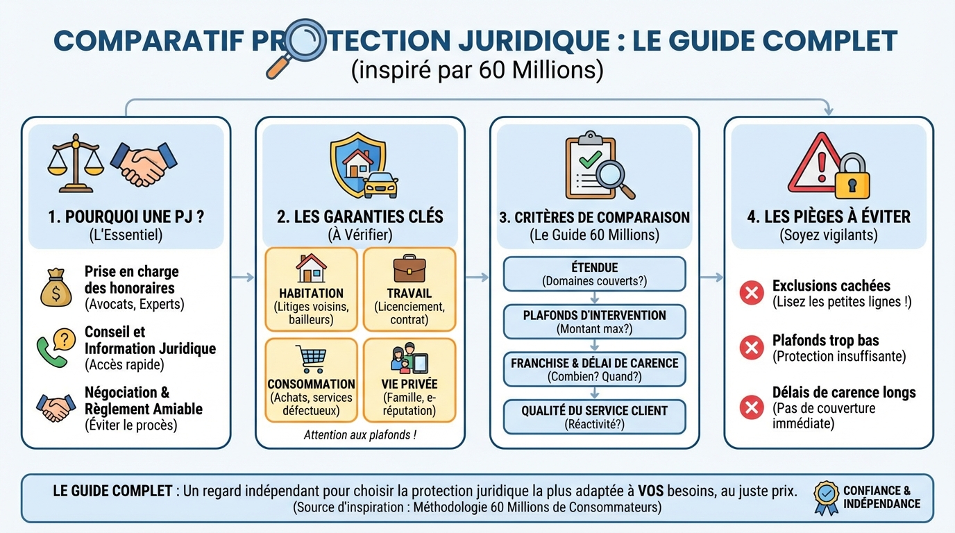 Comparatif des contrats de protection juridique