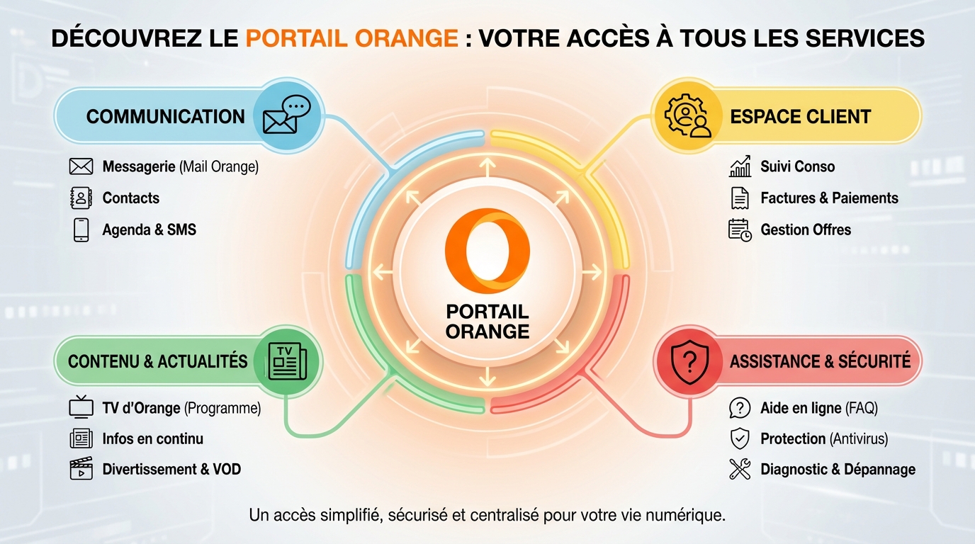 Les services disponibles sur le portail Orange