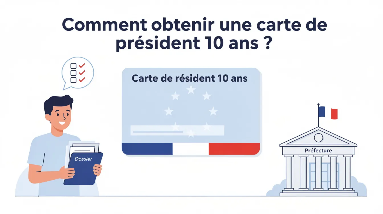 Comment obtenir une carte de résident 10 ans ?