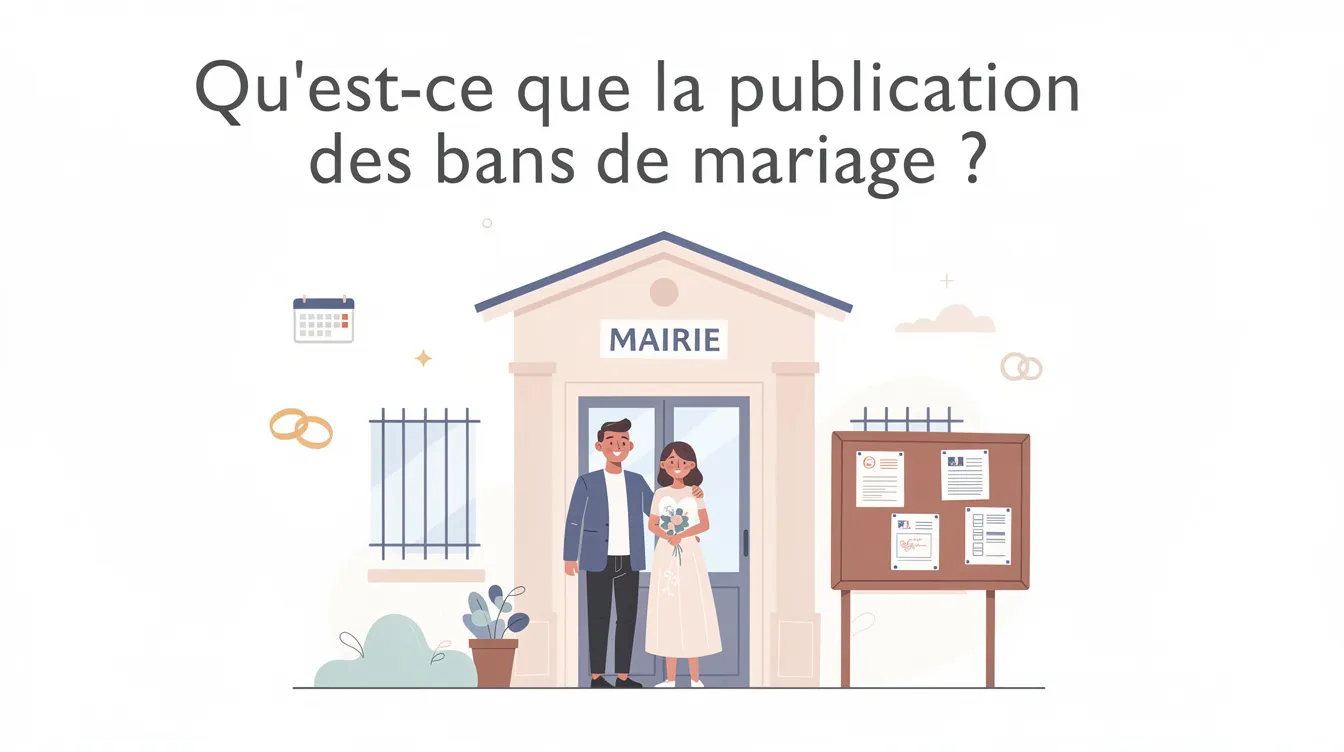 Qu'est-ce que la publication des bans de mariage ?